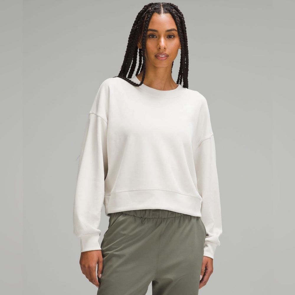 Lululemon Softstreme Perfectly Oversized Cropped Crew Sweatshirt